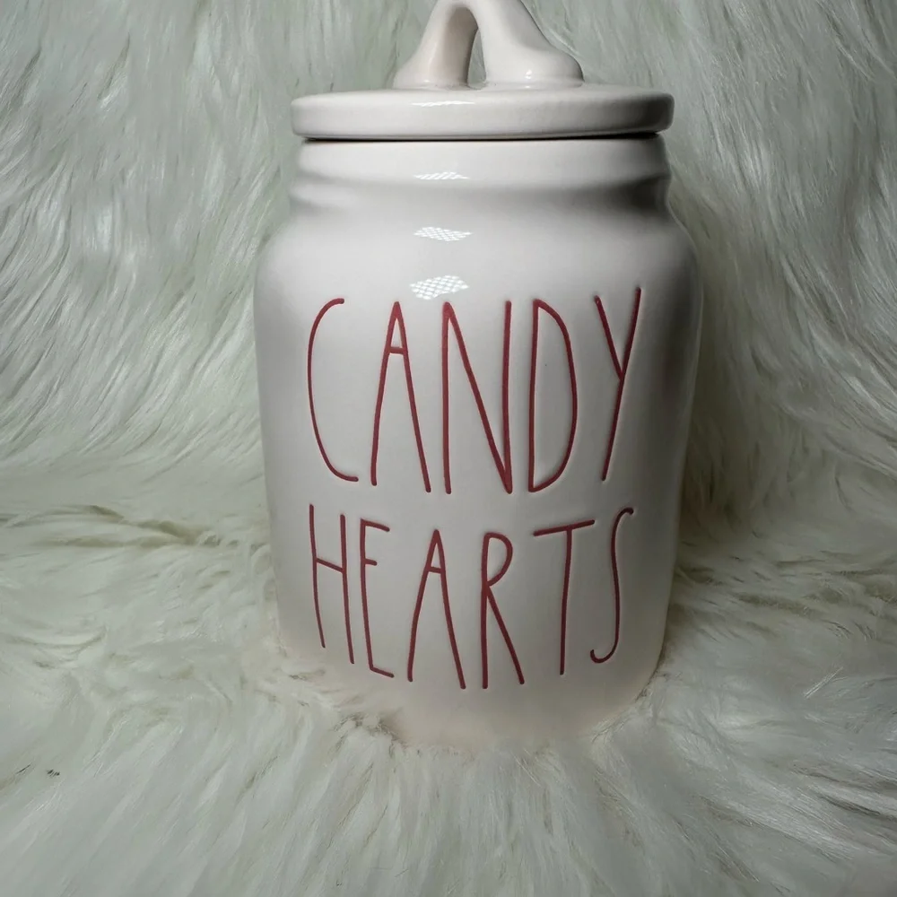 Rae Dunn Candy Hearts Canister - Picture 1 of 4